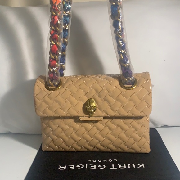 - KURT GEIGER LONDON KENSINGTON LEATHER SHOULDER BAG - Picture 7 of 11